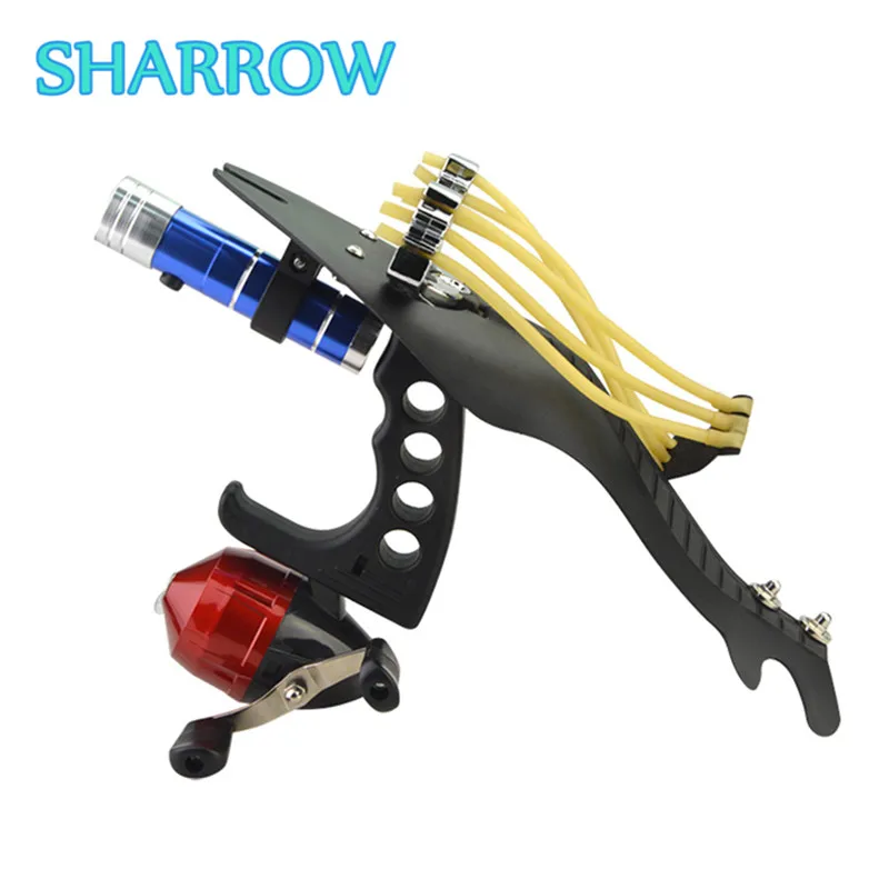 1 компл. Стрельба из лука Рыбная ловля Slingshot Kit катапульта лук Bowfishing дротики