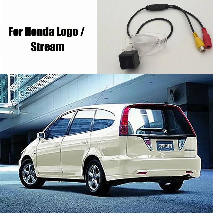 

Thehotcakes Car Rear View Camera / Backup Parking Camera / HD CCD RCA NTST PAL / License Plate Light OEM For Honda Logo / Stream