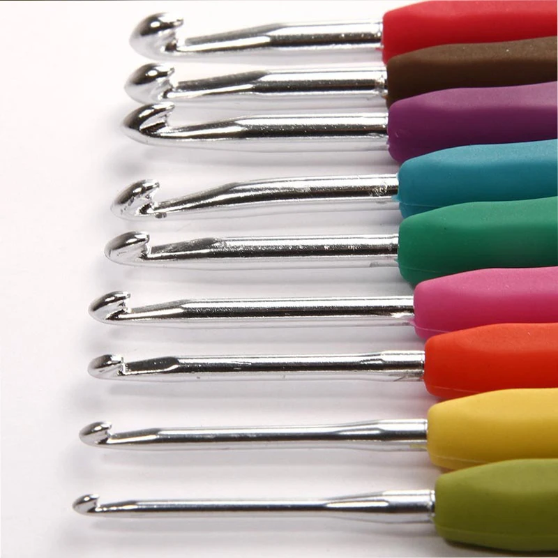 

2019 Knitting Needles Crochet Hooks 8pcs set Aluminium Sewing Needle Knit Weave Craft Yarn Sewing Tools