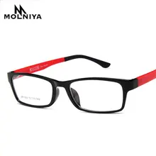 Модные квадратные сверхлегкие очки для чтения для мужчин и женщин, двухцветные маленькие очки для чтения, оптика, оправы для очков