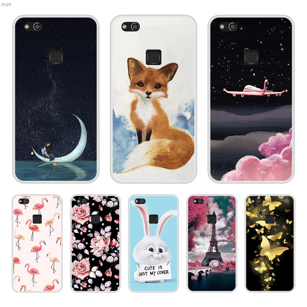 

Phone Case For Huawei P10 Lite P10Lite Soft Silicone TPU Cool Design Patterned Painting Coque For Huawei P 10 Lite Case Cover
