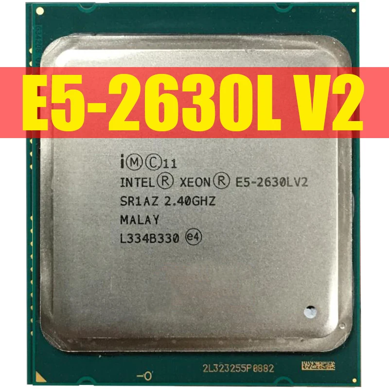 Процессор Intel Xeon E5 2630L V2 Процессор 2,4 ГГц LGA2011 шесть ядер серверный процессор e5-2630L V2 E5-2630LV2 нормальной работы