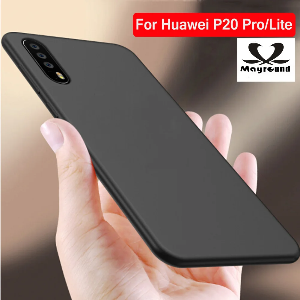 For Huawei P20 Pro/P20 Lite Silicone Case Ultra Slim Thin Matte Shockproof Protective Phone Cases Covers Capa |
