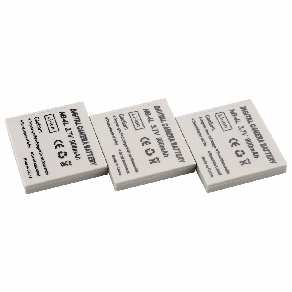Probty 3 Pz Nb-4L Nb4L Nb 4L Batteria Ricaricabile Per Canon Ixus 40 30 50 55 S5 Wa60 Ds4 Tx1 Sd960 Is 255 Hs Fotocamera