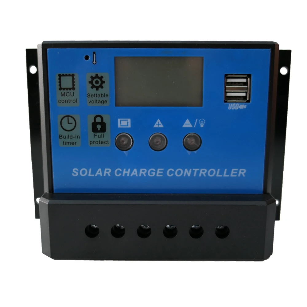 60A 50A 40A Солнечный Зарядное устройство контроллера 12V 24V ЖК-дисплей солнечный регулятор PWM для свинцово-кислотный литий-ионный LiFePO4 Батарея для солнечной Системы