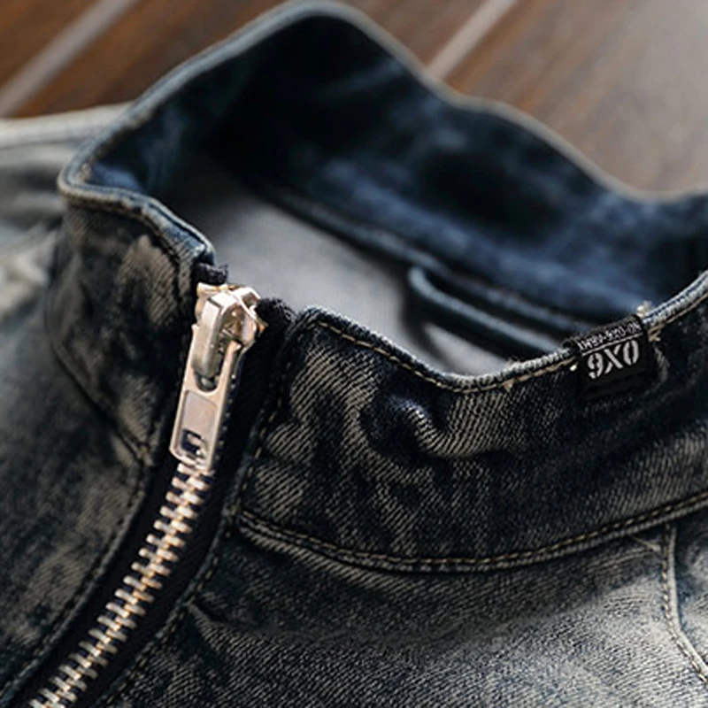 Free Shipping Mens Biker Jeans Jacket Coats XXXL Streetwear Brand Designer European Style Man Denim Coats XXXL Overcoats A199 Free Shipping Mens Biker Jeans Jacket Coats XXXL Streetwear Brand Designer European Style Man Denim Coats XXXL Overcoats A199