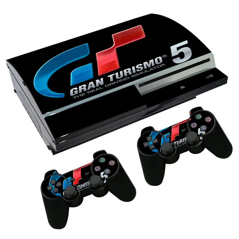 Decalcomania Adesiva Per Ps3 Fat Playstation 3 Console E Controller Per Ps3 Skin Sticker Pellicola Vinilica-Game Gt Sports