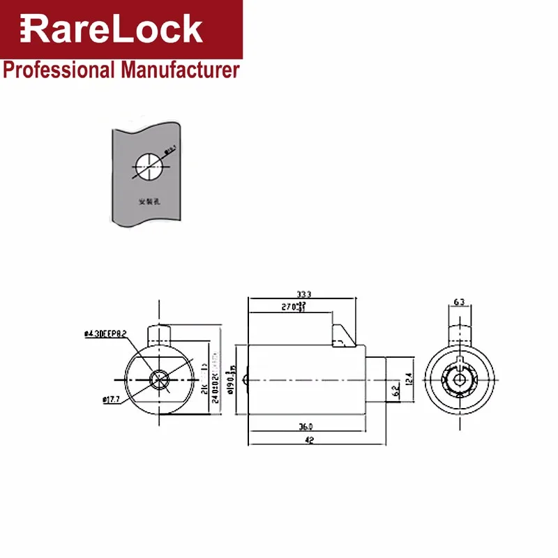 Rarelock замок торгового автомата цилиндрический трубчатый ключ замок для коробки стекло инструмент двери шкафа торговый автомат оборудование DIYFurnitureHardware a