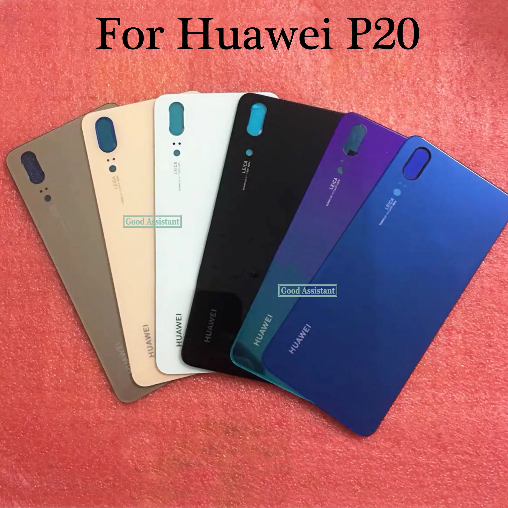 Для huawei P20 EML-TL00 EML-L29 EML-L09 EML-L22 задняя Батарея крышка дверца батарейного Корпус задняя Стекло объектив Запасные части