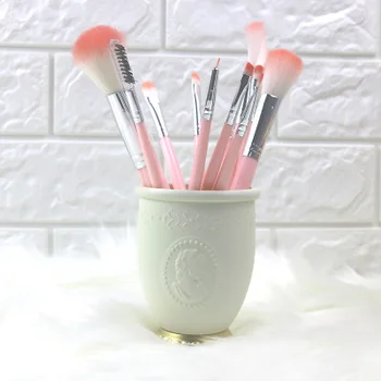 

Makeup organizer nobility embossment pattern makeup brush storage cup dressing table organizer makeup cosmetic organizer box