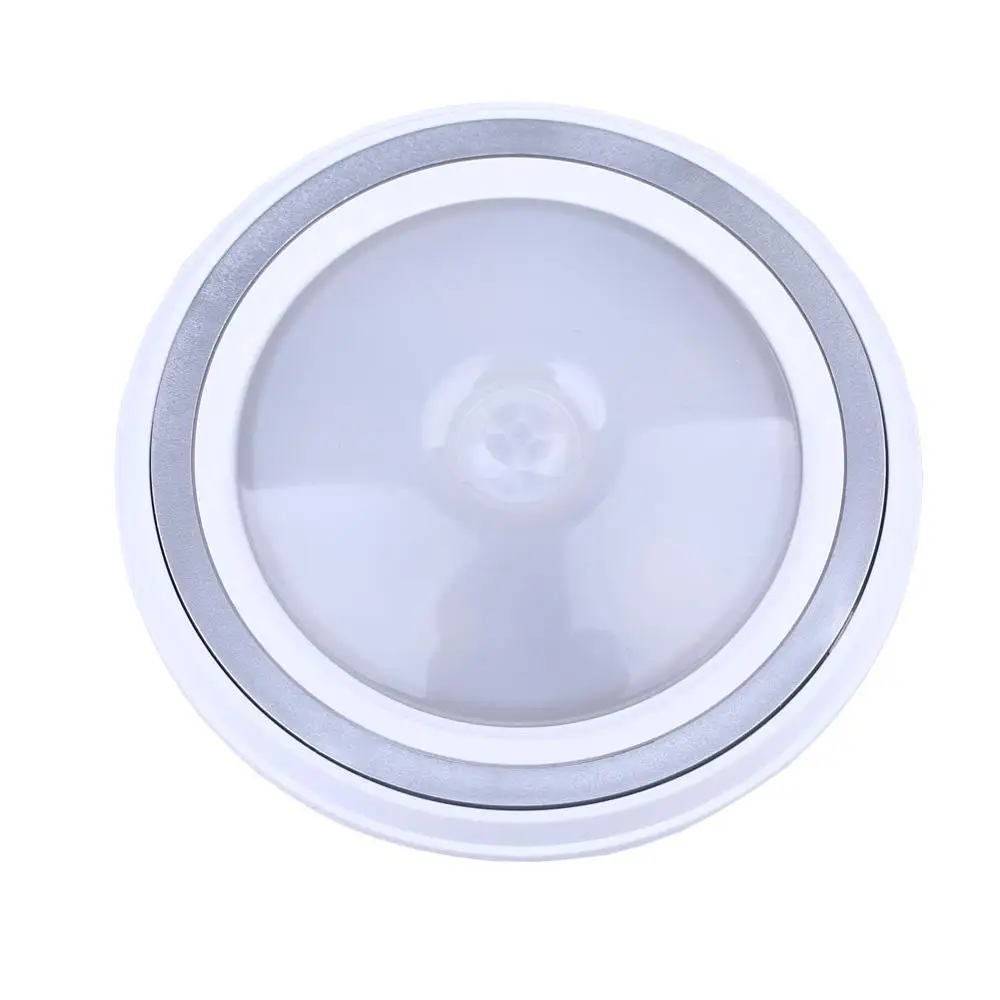 5 LED PIR Motion Sensor Night Light Lamp Hallway Home Bedroom Ceiling