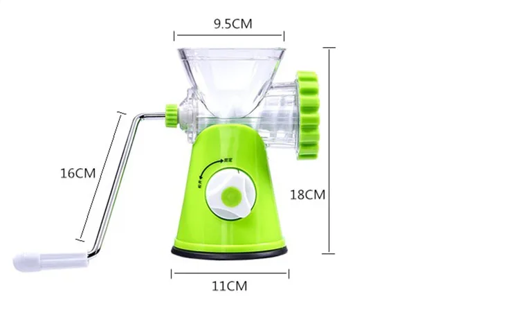 Size of meat grinder