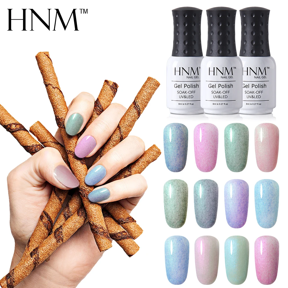 

HNM Soak Off UV Gel Nail Polish Shell Cat Eyes Nail Gel Soak Off Semi Permanent Lucky Lacquer Paint Gellak LED Lamp Gel Polish