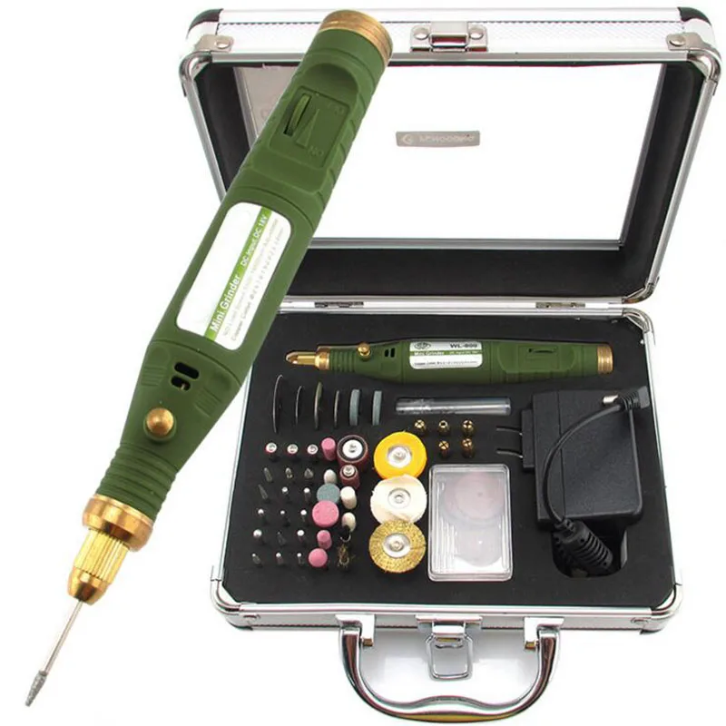 

Multi-functional 80pcs 12W Mini Electric Rotary Drill Grinder Polish Sanding Tool Set Kit Dremel Bit Case With Box US Plug
