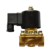 2 Вт серии DN25 DC12V/DC24V латунь Пластик катушка соленоидного клапана