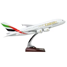 45 см Эмиратов пассажирские A380 EMIRATES Airlines модели самолет игрушки для детей, подарки на день рождения коробка