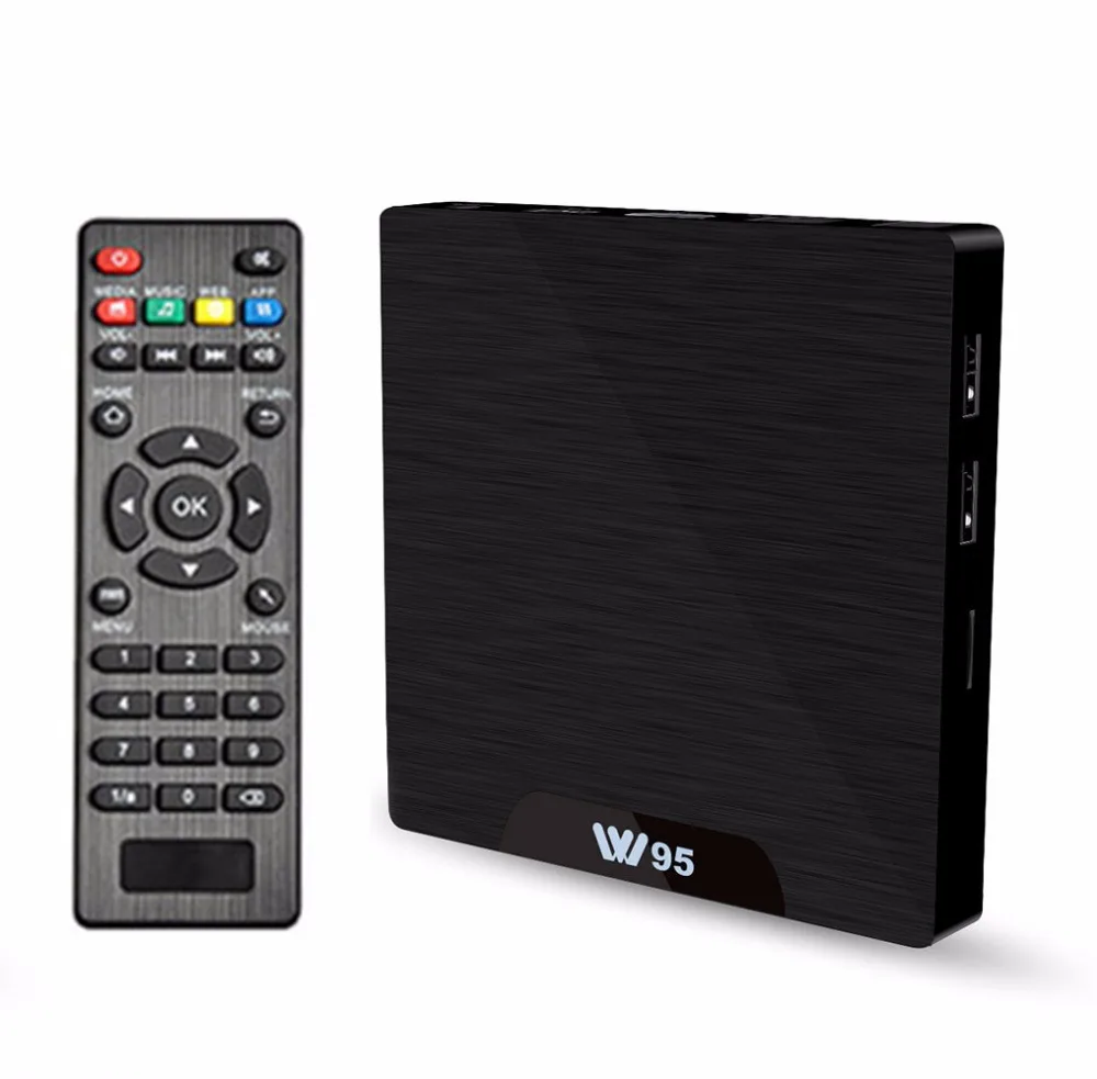 ТВ приставка W95 с Android 7 1 четырехъядерный Amlogic S905W ГБ/8 ГБ 2 ГБ/16 4G Wi Fi H.265 4K 30fps VP9