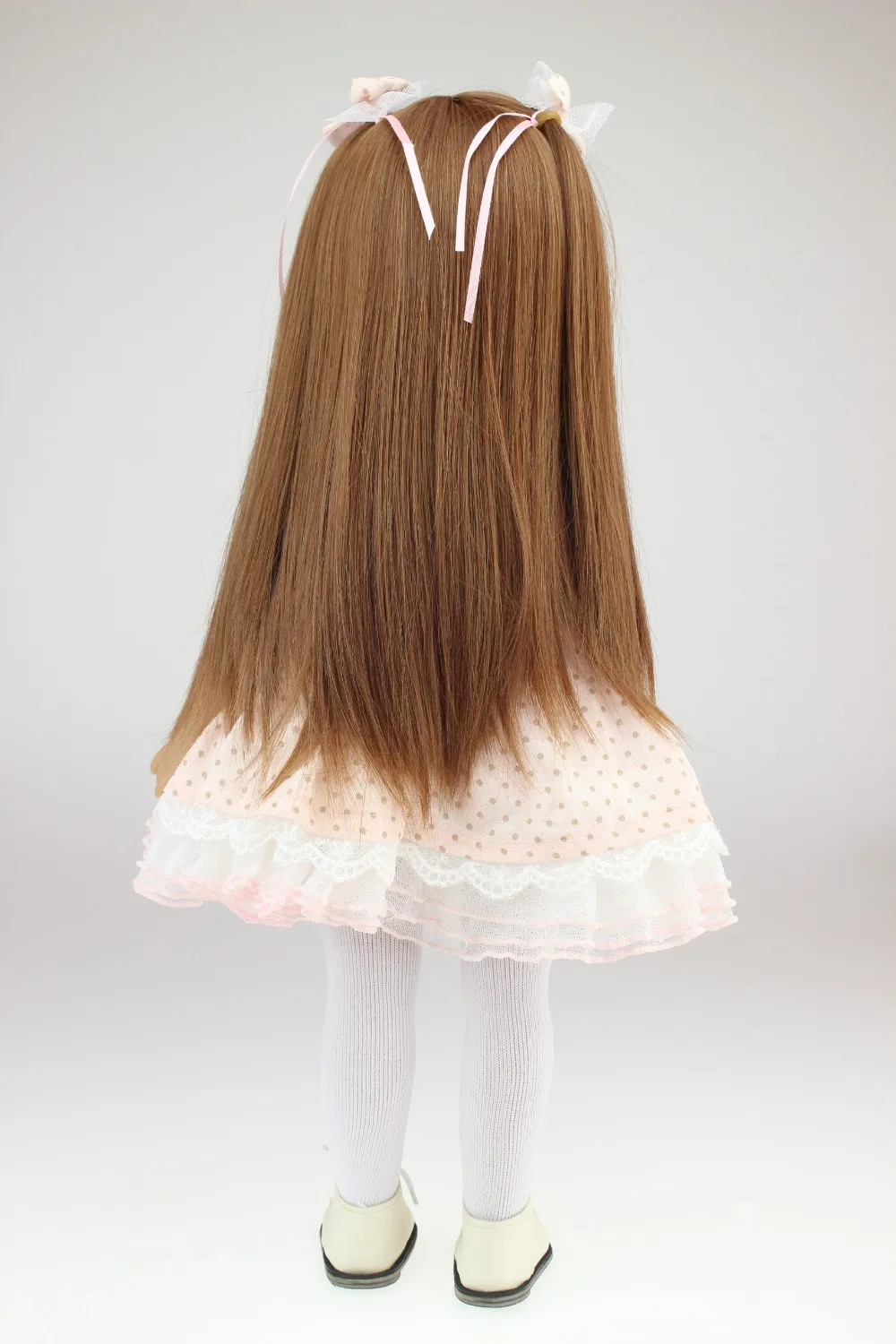 NPK дял 18-дюймовой куклы для девочек, модное платье для девочек кукла с розовая юбка, обучающая игрушка для девушки подарок Лидер продаж Редкие ограниченный выпуск