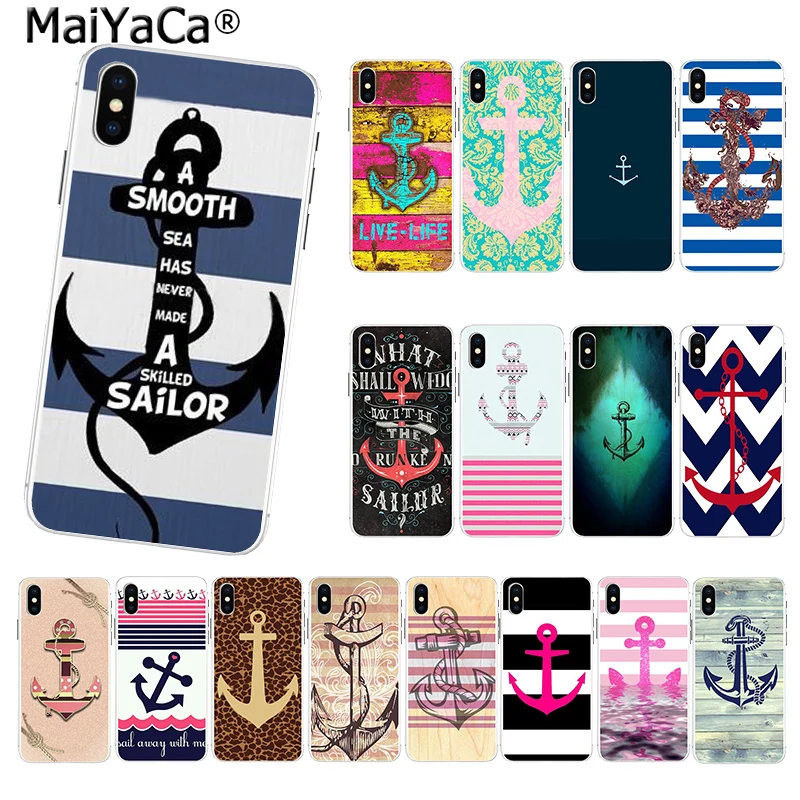 Лидер продаж забавный Модный чехол MaiYaCa для телефона с якорем в лодке iphone SE 2020 11 pro