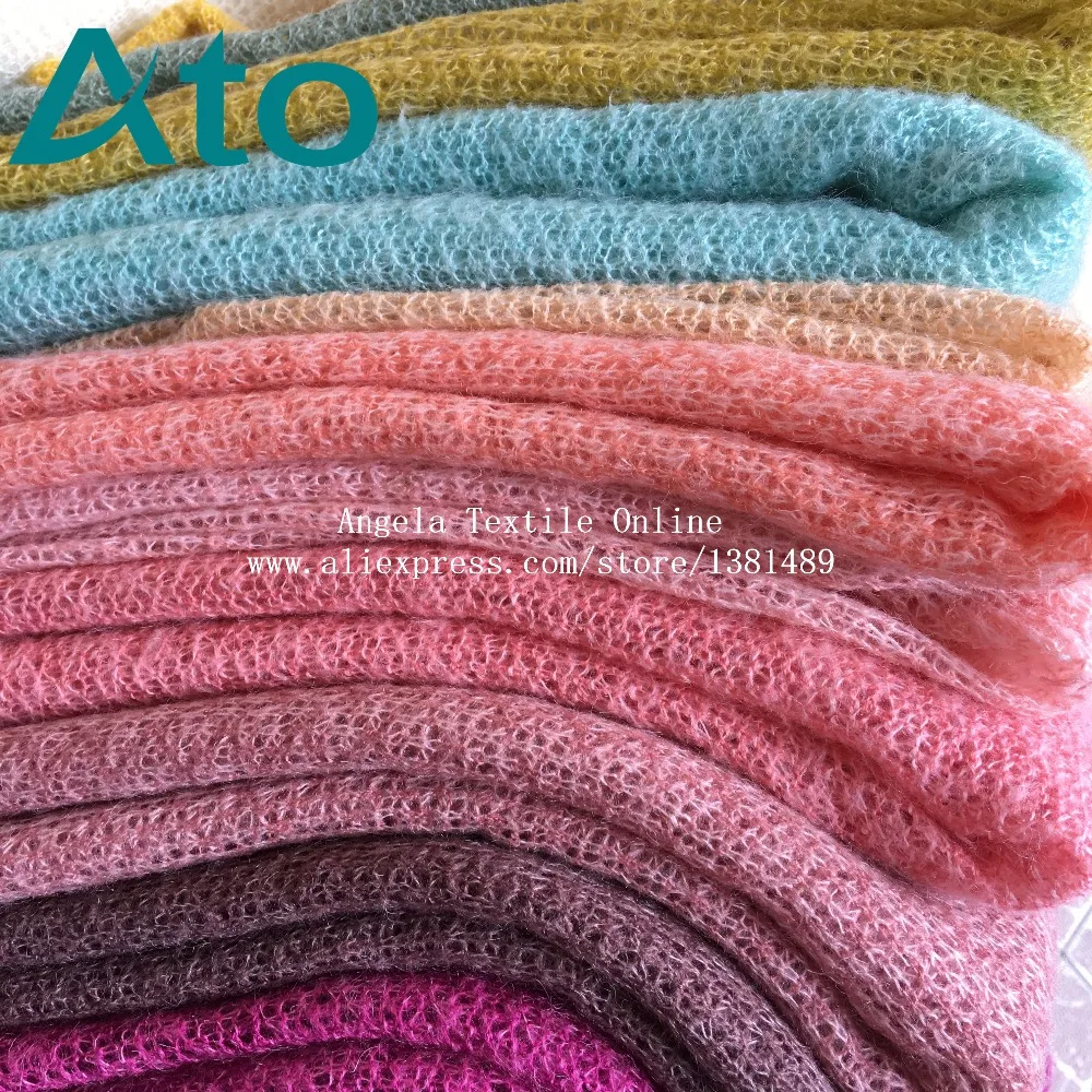 Buy Knit Fabrics,Steretch Jacquard soft angora Fuzzy