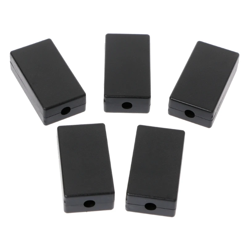 5pcs Electric Plastic Black Waterproof Case Project Junction Box 48*26*15mm I.DD