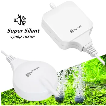 

220V Aquarium Silent Air Pump High Efficient Fish Tank Oxygen Air Compressor Mini Aerator Used with Air Bubble Stone Air Valve