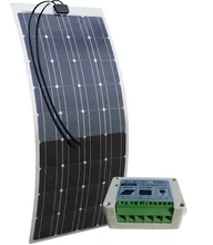 ECO-WORTHY 100w semi flexible solar panels 100watt portable mono solar modules with 15A Solar Charger Controller