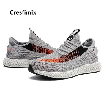 

Cresfimix Male Fashion Spring Mesh Breathable Grey Shoes Men Cool Autumn Anti Skid Shoes Man's Black Shoes Zapatos Hombre C5379