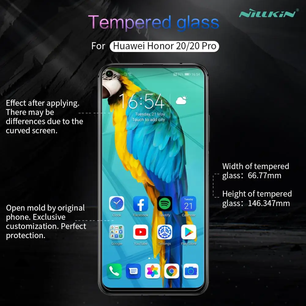 Huawei Honor 20 закаленное стекло Nillkin Amazing H/H+ PRO протектор экрана для huawei Honor 20 Pro стеклянная Передняя пленка
