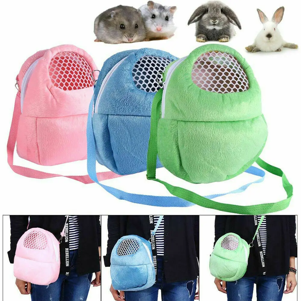 Small Pet Carrier Hamster Chinchilla Travel Warm Bags Cages Guinea Pig