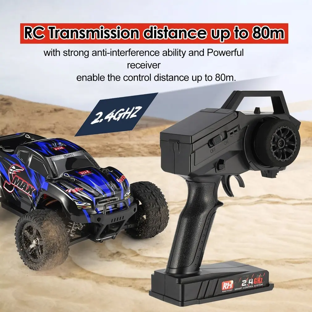 1/16 2,4G RC игрушки машинка на дистанционном управлении 40 км/ч высокая скорость 4WD матовый внедорожник Грузовик большие колеса Bigfoot автомобиль