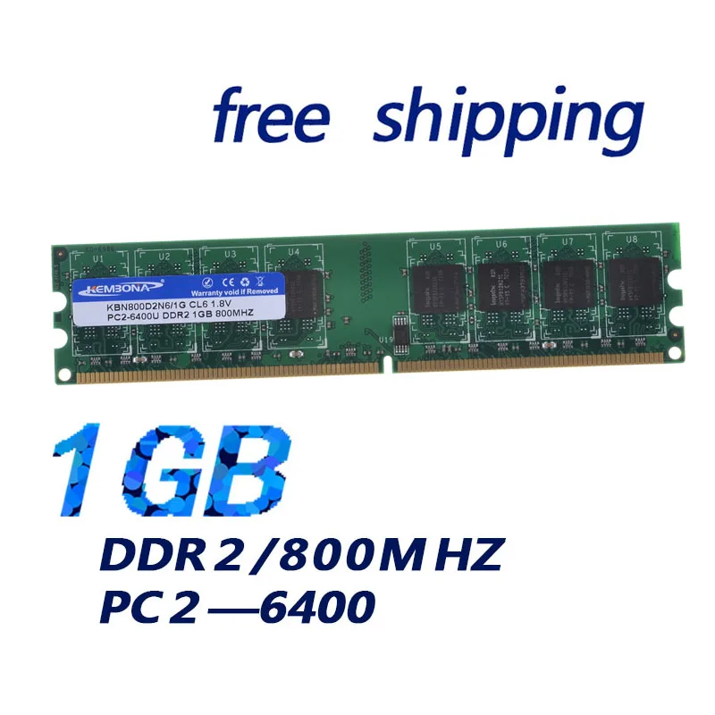 Kembona совместимый со всеми настольные компьютеры ddr2 1 ГБ pc6400 800 mhz CL6 240PIN