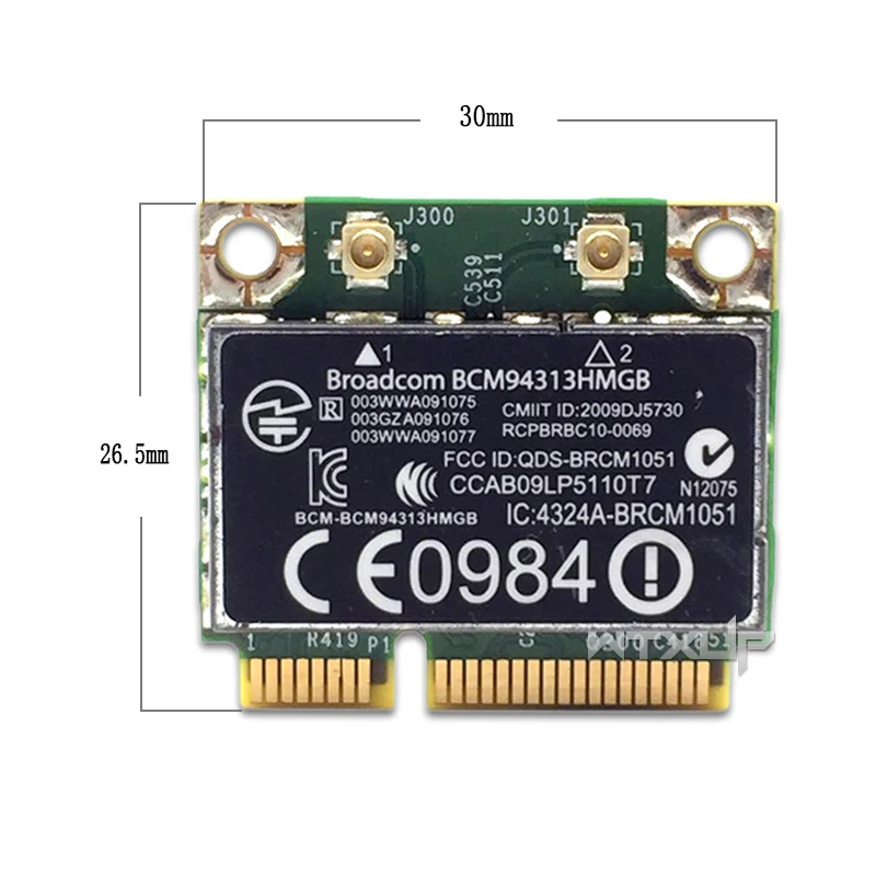 Беспроводная карта адаптера Broadcom BCM4313 BCM94313HMGB bcm94313 Wlan карта 802.11b/g/n Bluetooth 4,0 SPS 600370-001 для ноутбука hp