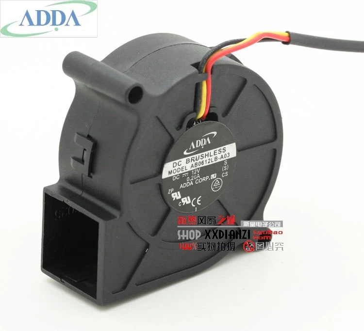 Новый Для ADDA AB0612LB A03 6025 6 см 12 В 0.2A двойной шариковый подшипник турбо центробежный