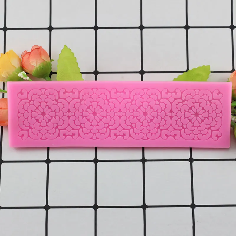 Silicone Mold Fondant Cake Lace Embossed Cake Mold Sugar Lace Mat Cake