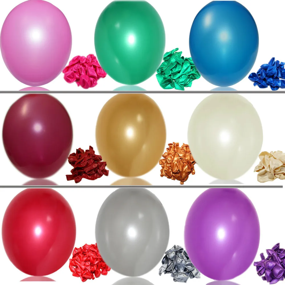 

100x 10" Colorful Pearl Latex Balloon Celebration Party Wedding Birthday Decor