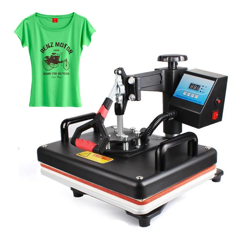 comprar 12x15 Polegadas T shirt Da Máquina Da Imprensa do Calor Da Máquina de Impressão Digital Swing 29x38 CENTÍMETROS Impressora de Sublimação De Transferência de Calor pano DIY