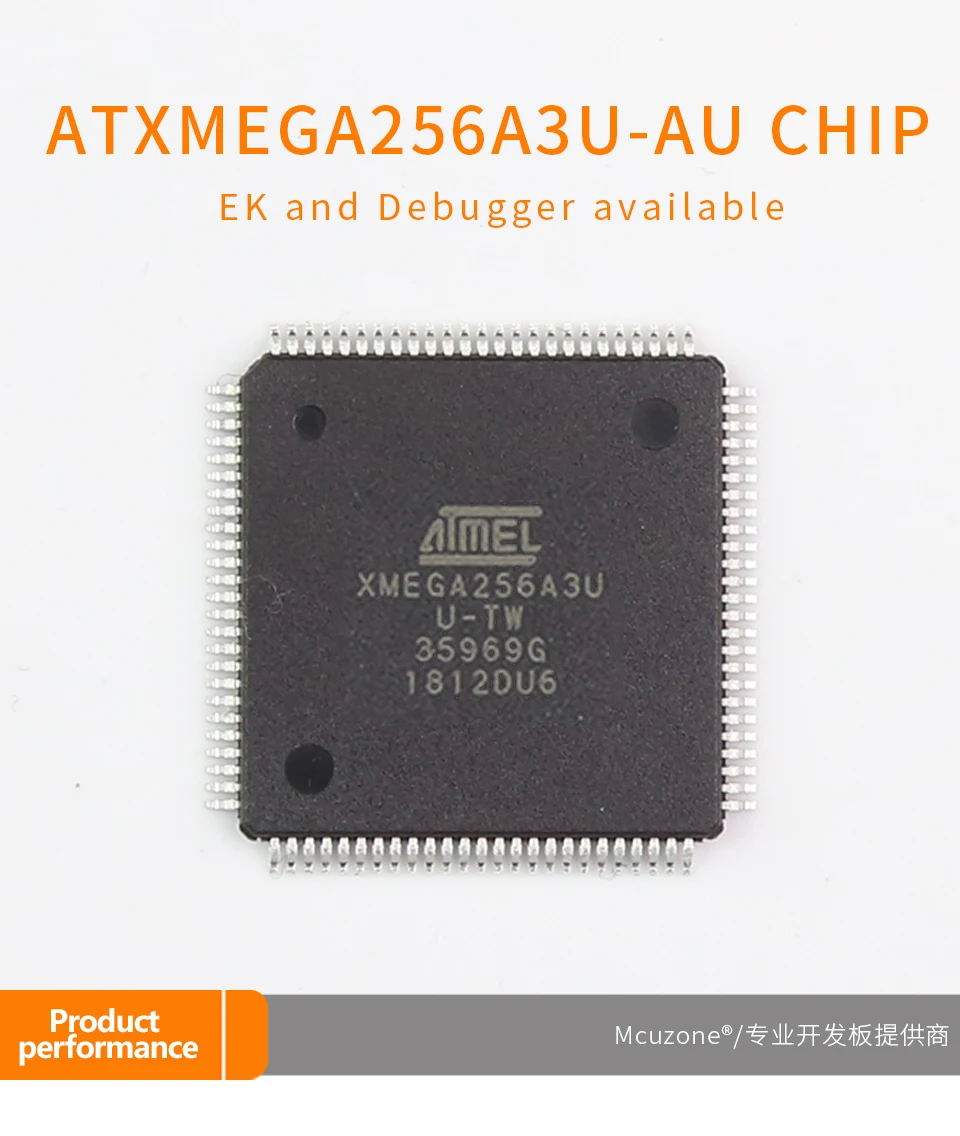 ATxmega256A3U-AU чипы(ATMEL xmega) JTAG PDI ADC DAC 7 UART