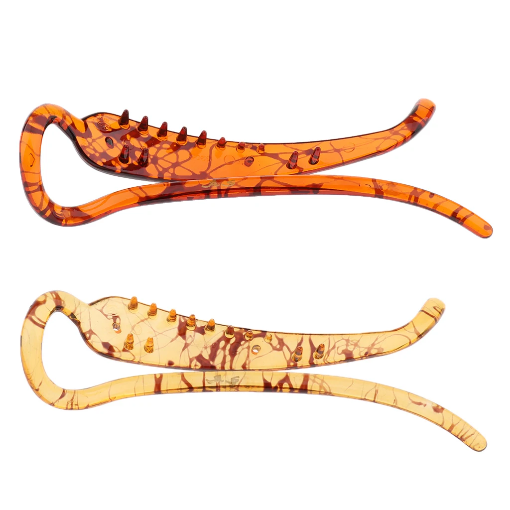 2 Pieces Vintage Banana Hair Clip Hair Clamp Hair Claw Barrette Ponytail Holder for Women Ladies