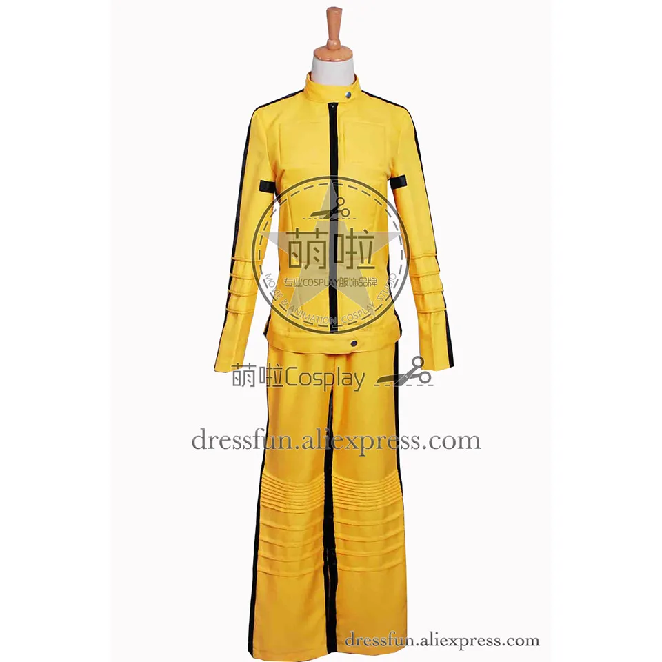 Kill Bill/костюм для косплея невесты Beatrix Michelle Kiddo новый желтый наряд униформа костюм