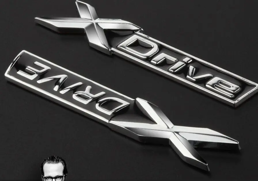 3D хромированная металлическая эмблема XDRIVE X логотип наклейка Стайлинг