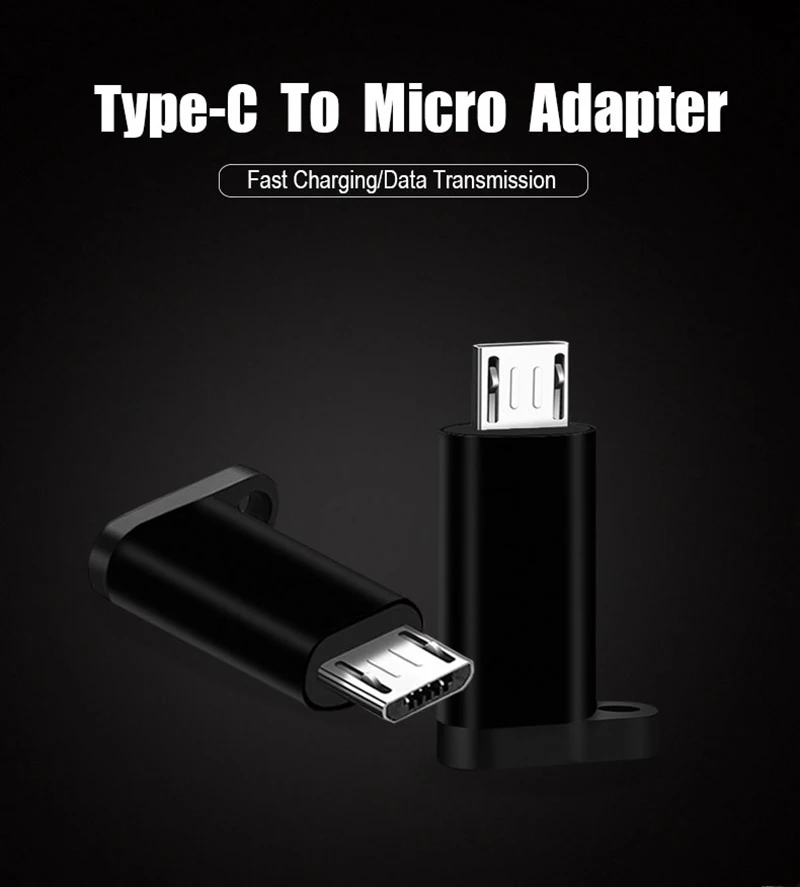 Thbelieve Type C Micro USB Adapter Charge Data Transfer USB C To Micro USB Adatores With Keychain USB-C Female To Micro Adaptor (6)