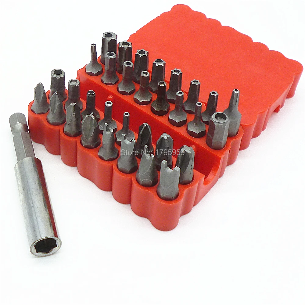 32 шт. безопасности подделок Набор бит Torq Torx Hex звездообразный ключ три крыла