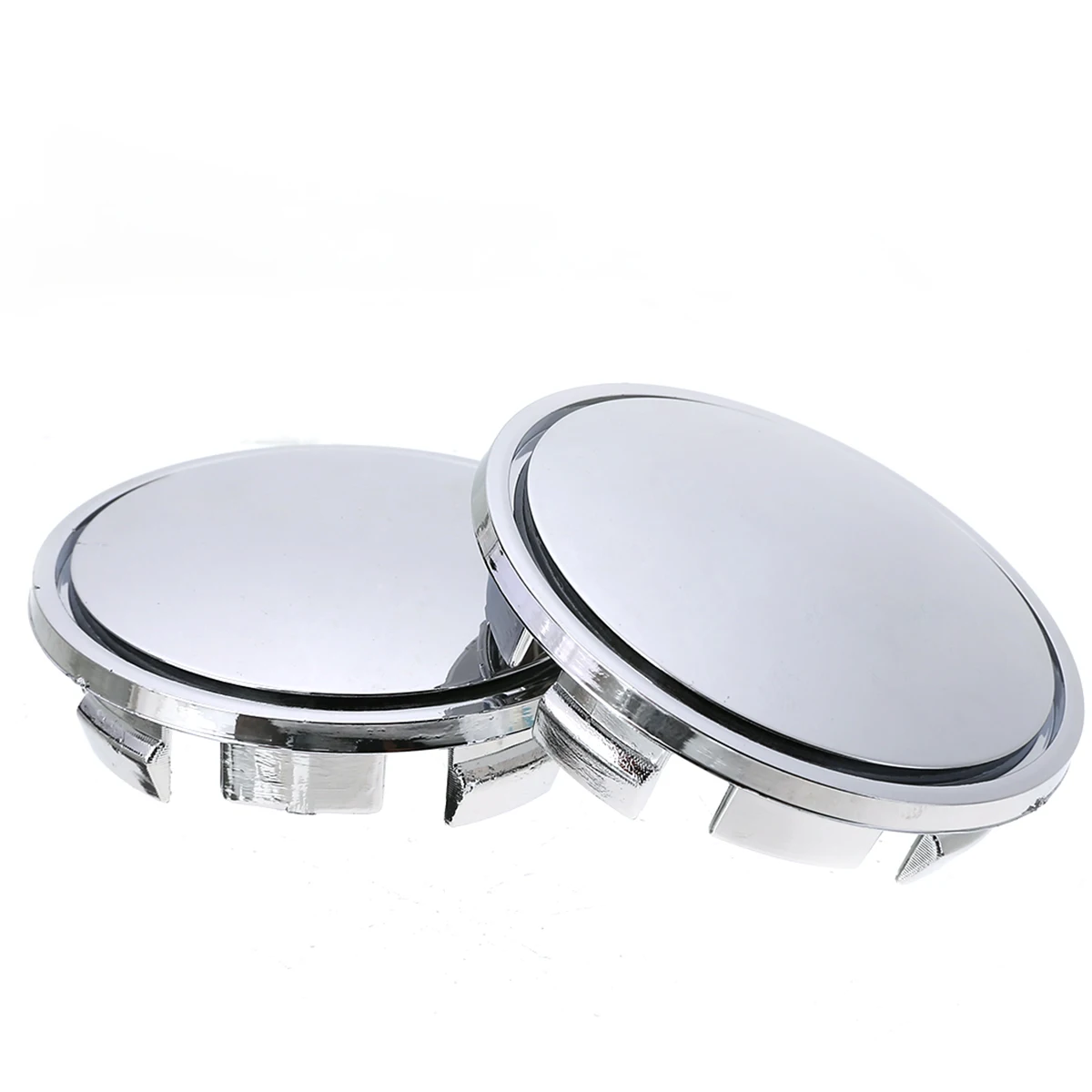 4pcs 65mm Silver Plastic Car Wheel Center Hub Cap Cover Accessories Moulding No Logo For Auto Suv