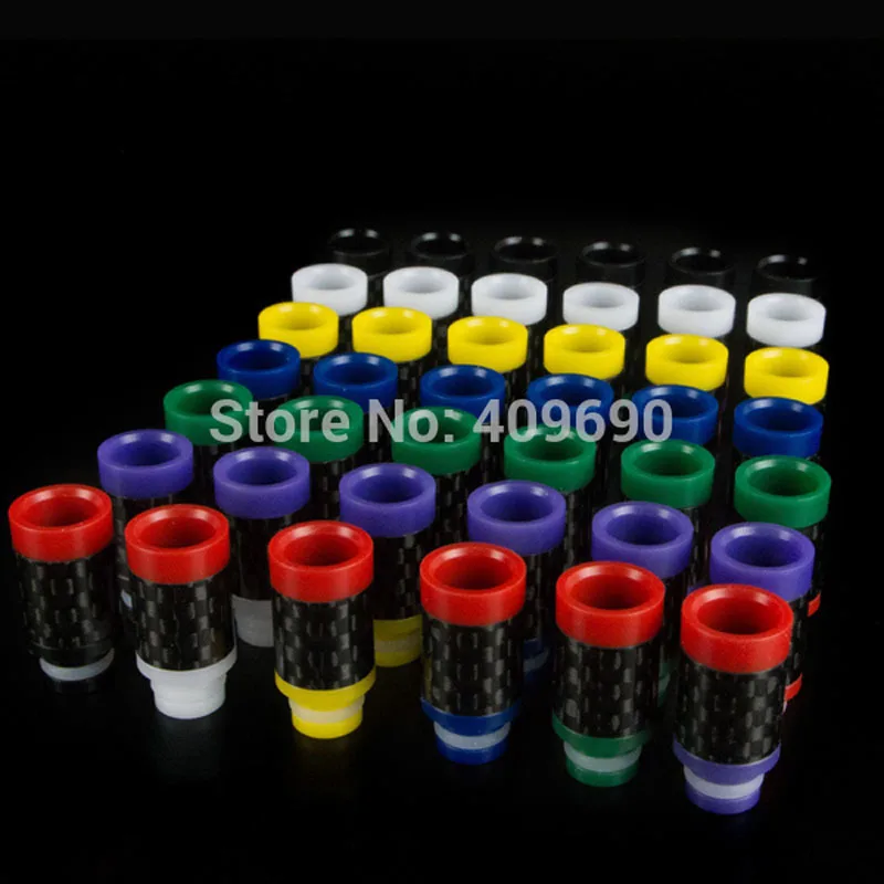 

Nigel Wide Bore Drip Tip Carbon Fiber With Double Plastics Ring 510 Drip Tips