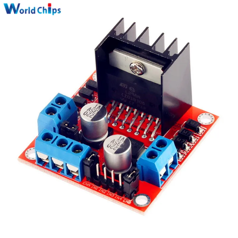 

3A Max Dual Channel H-Bridge Motor Driver Board L298N DC Stepper Motor Driving Module 5V 2A For Arduino