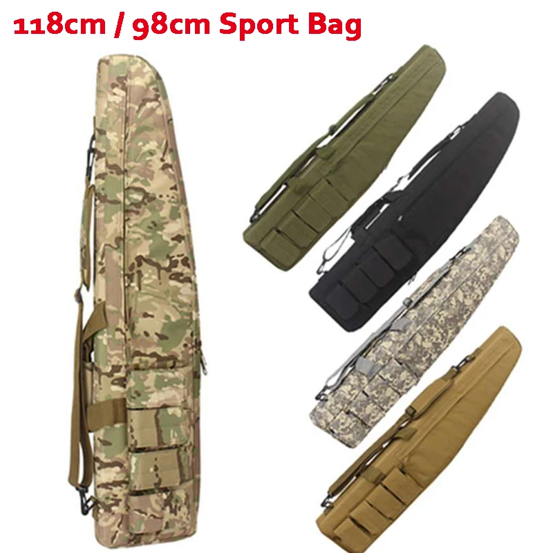 

Airsoft Air Gun Shooting Hunting Rifle Protection Carry Bag With Cushion Pad Nylon 98cm / 118cm Large Capacity Sport Bag