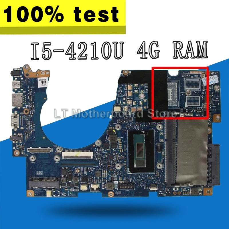 

send heatsink with I5-4210U 4G RAM For ASUS U303U UX303UA UX303U UX303UB Laptop motherboard Mainboard 100% test Ok