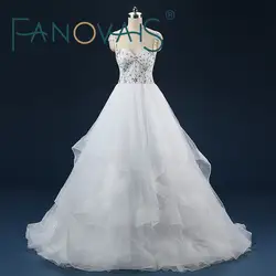 Свадебное платье из тюля с многослойными оборками и пайетками, свадебное платье Vestido de Novia, бальные платья с бретельками, винтажное