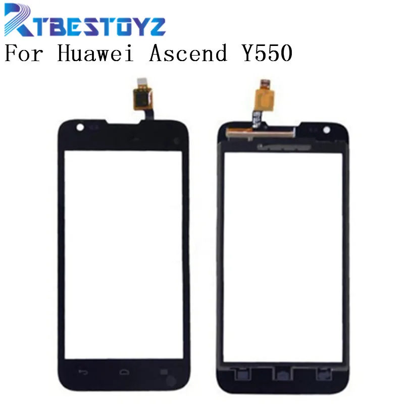 Переднее стекло сенсорного экрана RTBESTOYZ для HuaWei Y550 Y 550 сенсорный экран дигитайзер